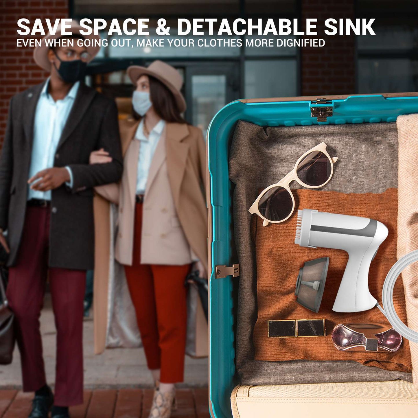 Compact Travel & Home Clothes Steamer