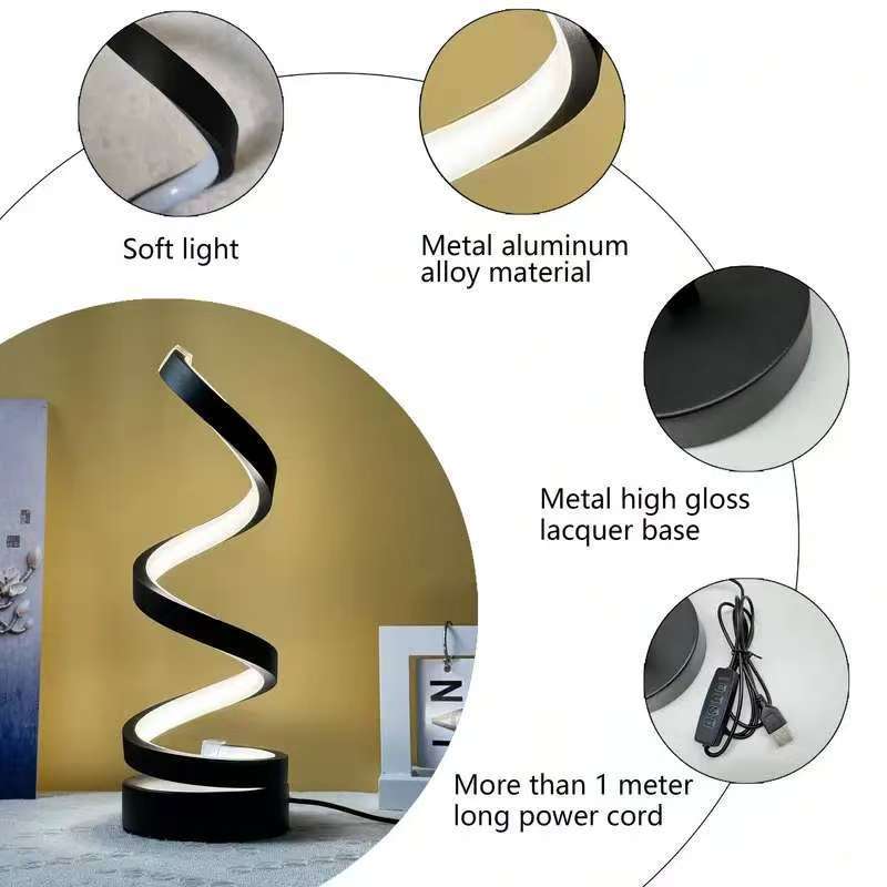 Twisted LED Decorative Room Lights