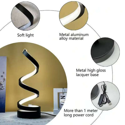 Twisted LED Decorative Room Lights