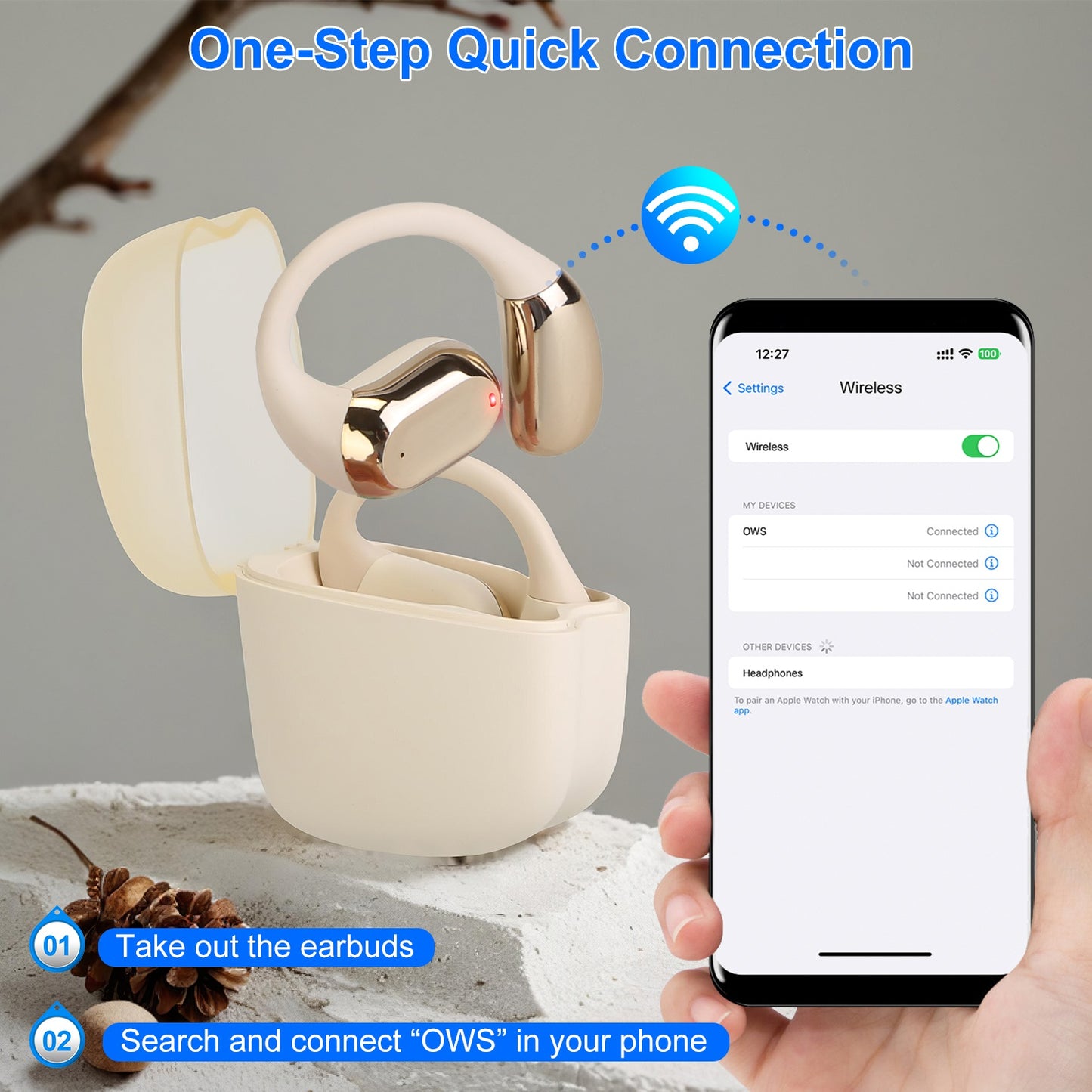 Wireless V5.4 Open Ear Sport Earbuds