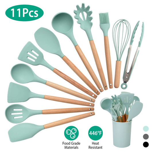 11-Piece Silicone Cooking Utensil Set