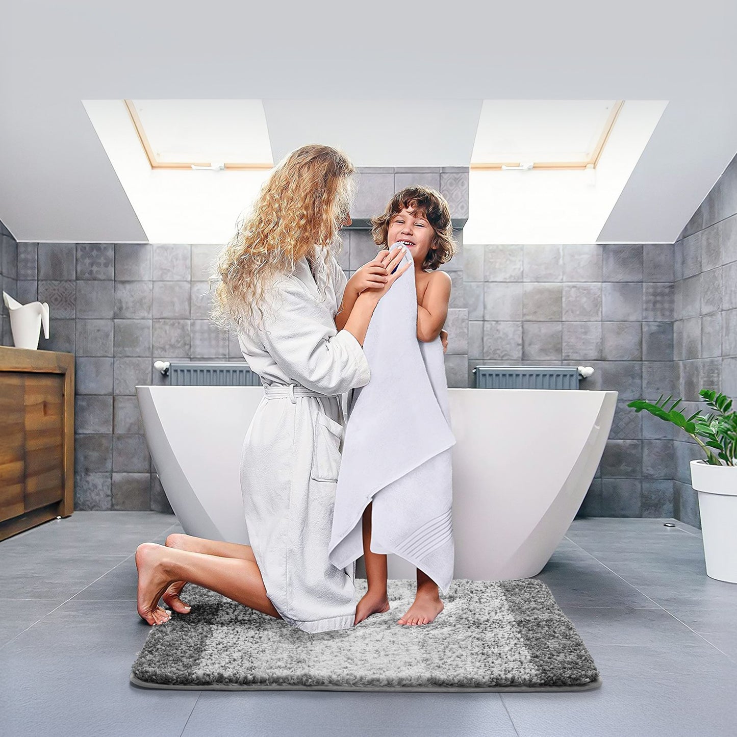 Soft Non-Slip Absorbent Bath Mat